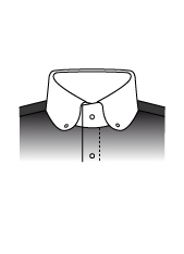 Runder Button-down